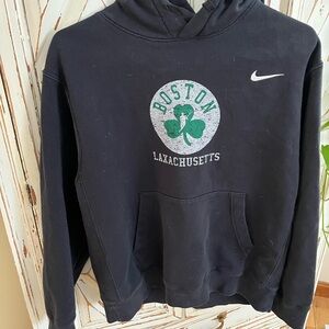 Nike Men's Black Boston Laxachusetts Hoodie